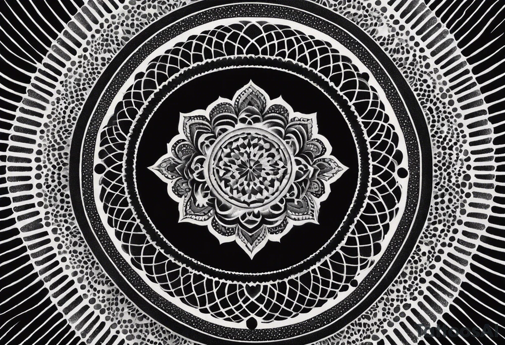 kali mandala, sacred geometry tattoo idea