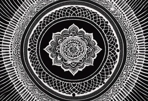 kali mandala, sacred geometry tattoo idea