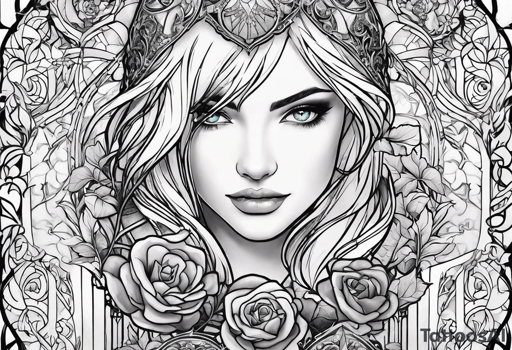 inspiration from the books a throne of glass, a court of thorns and roses, fourth wing tattoo idea