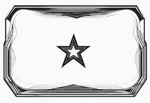 A tiny star with an "A" hidden in the design tattoo idea