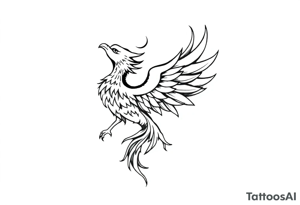 Phoenix rising tattoo idea