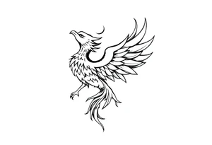 Phoenix rising tattoo idea