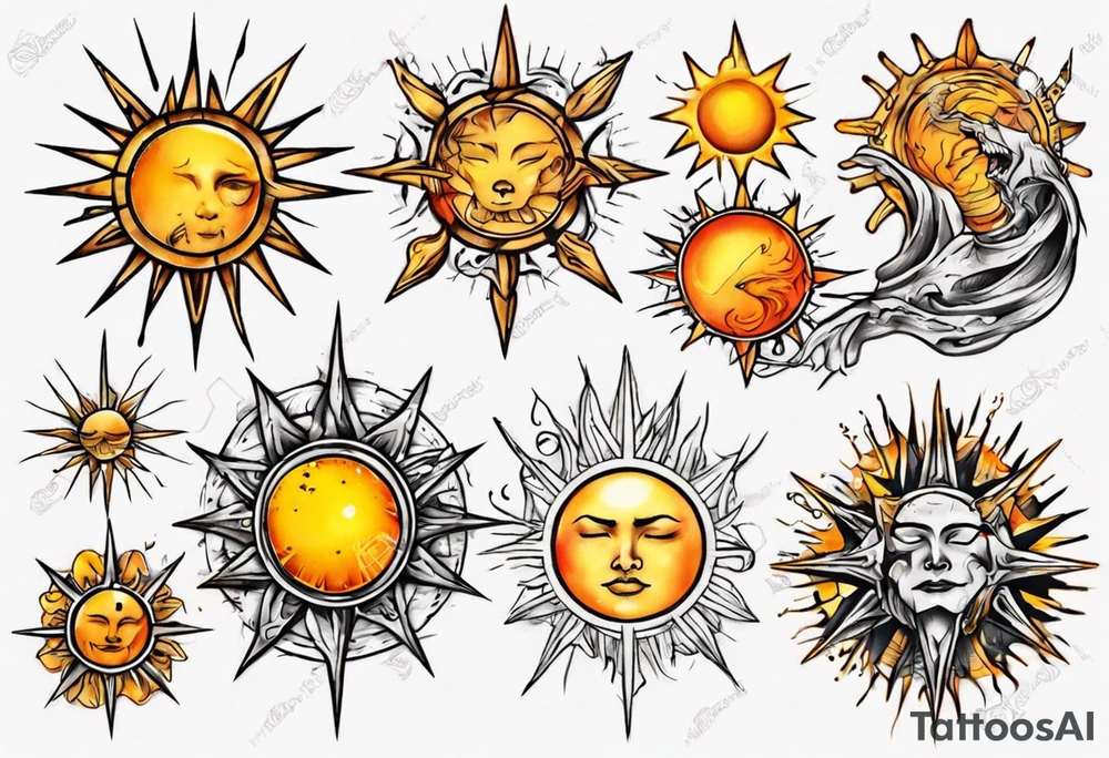 sonne tattoo idea