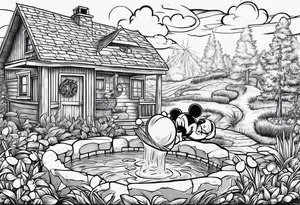 Jesus Christ
Is jackhammering Mickey Mouse in the doo-doo hole
With a lawn dart as Garth Brooks gives birth to something
Resembling a cheddar cheese log with almonds on Santa Claus's tummy-tum tattoo idea