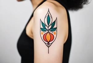 Minimalist and small tattoo on female arm. Inspired by sicilian traditional arts and aesthetics. tattoo idea