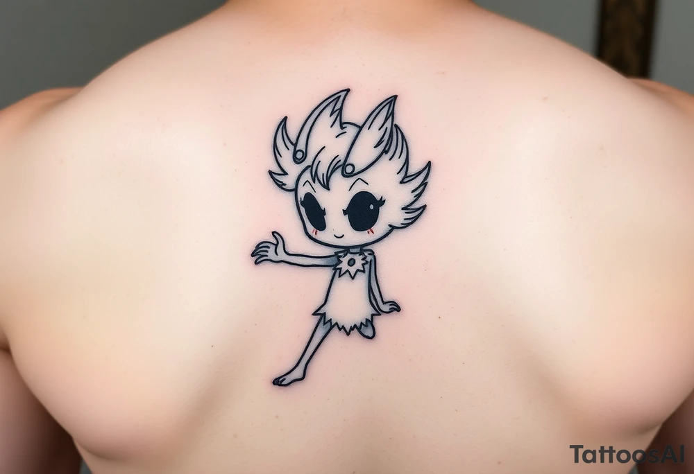 Soot sprite ghibli on hip tattoo idea