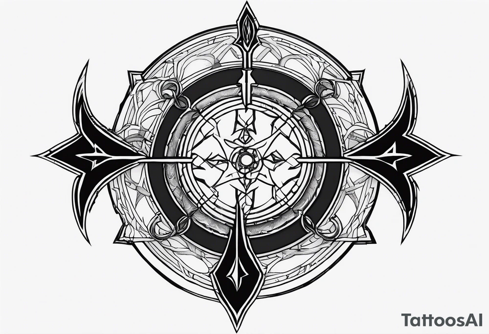 Bloodborne hunter's mark, great one's wisdom tattoo idea