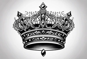 Crown tattoo idea