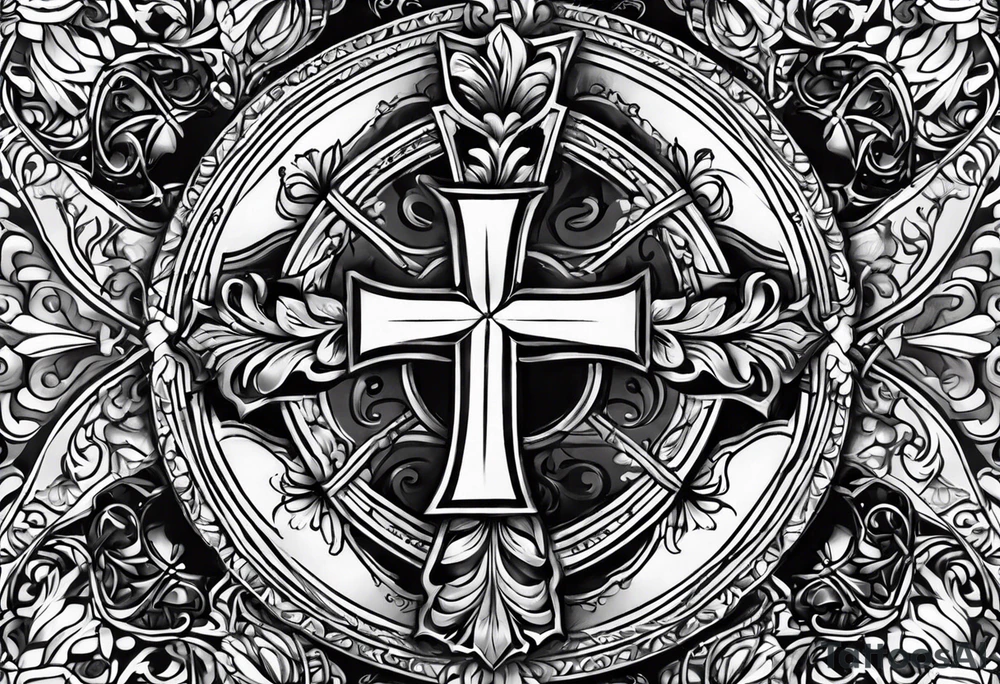 cross for the wrist tattoo idea