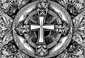 cross for the wrist tattoo idea
