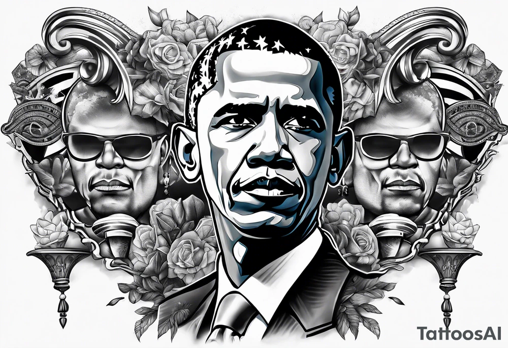 obama gangster tattoo idea