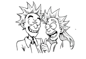 rick et morty tattoo idea