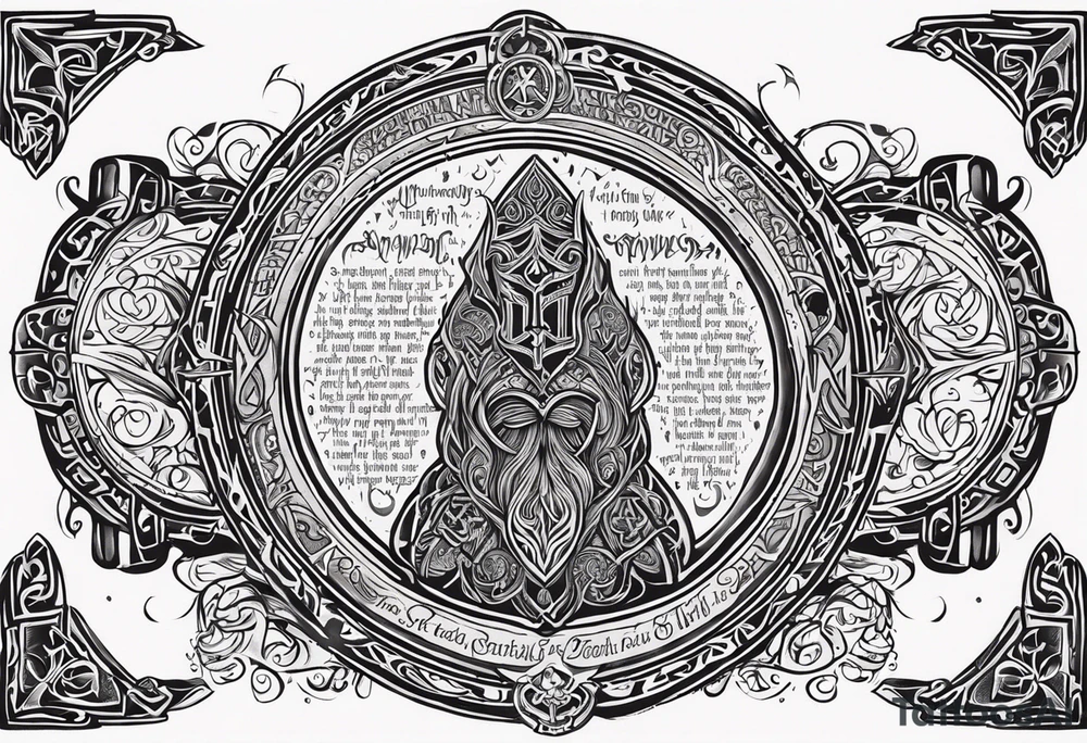 Viking death 
prayer poem tattoo idea