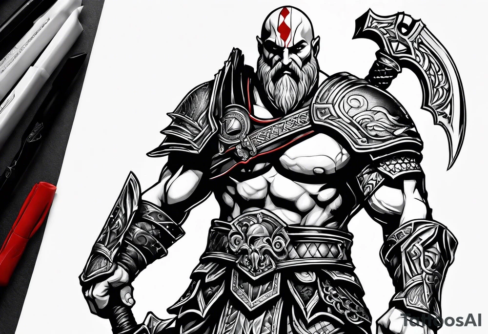 Ares God of War tattoo idea