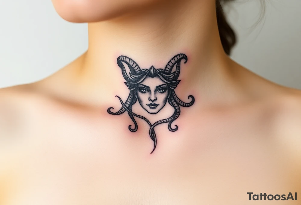 Small Medusa tattoo idea