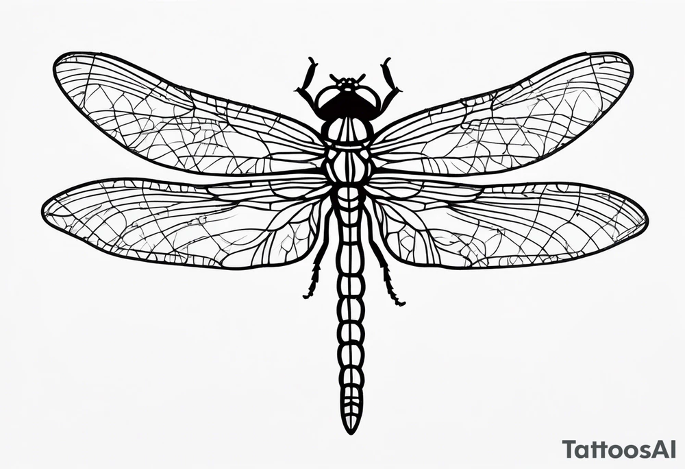 fine line barbed wire small dragonfly tattoo idea