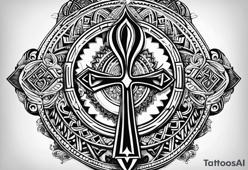 ankh, maori tattoo idea