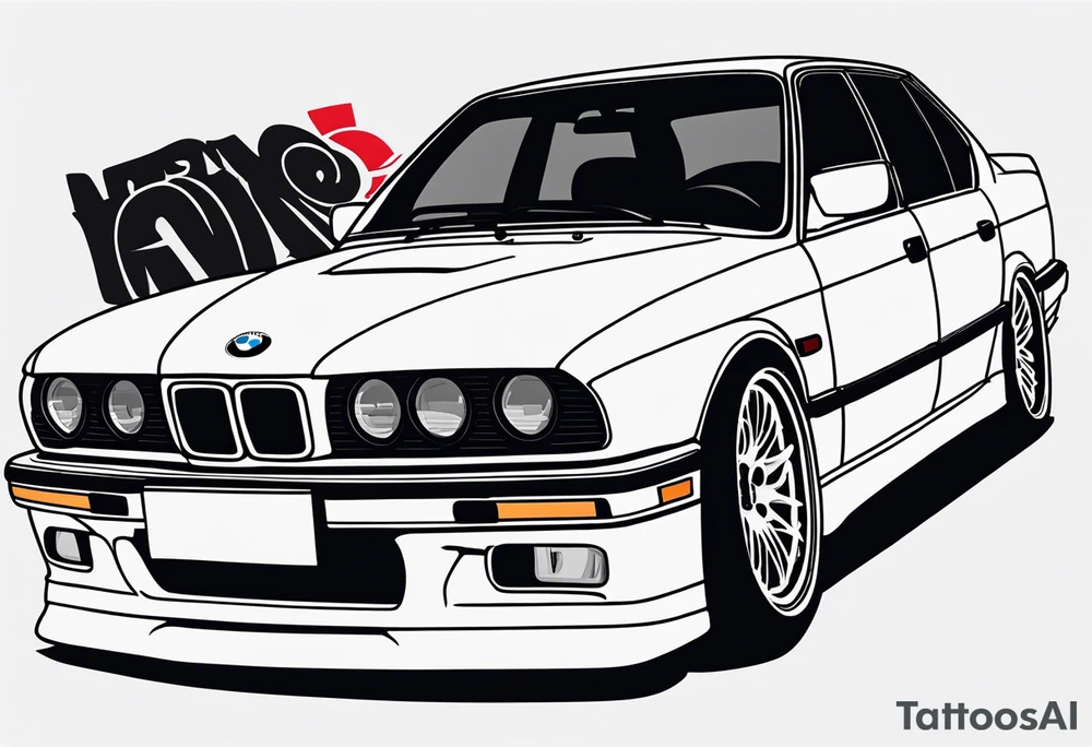 1995 Bmw M5 with blower tattoo idea