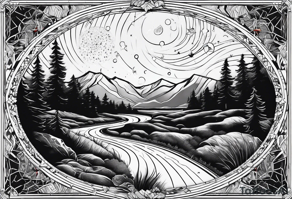 Roadtrip, constellation tattoo idea