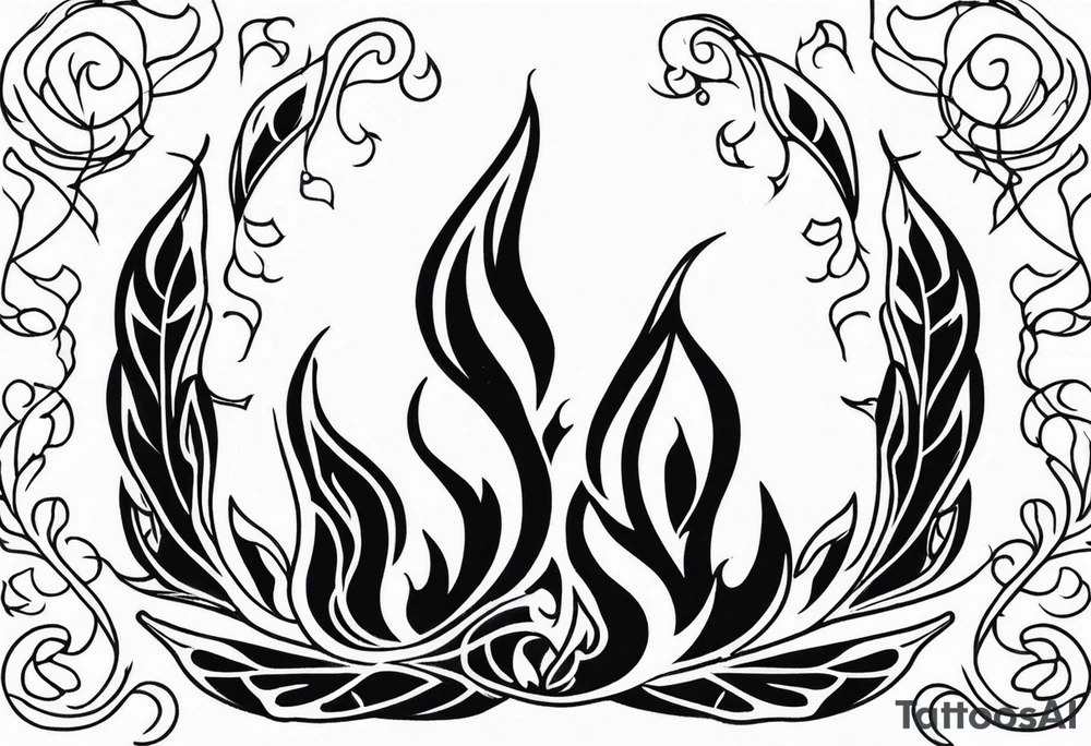 Flames tattoo idea