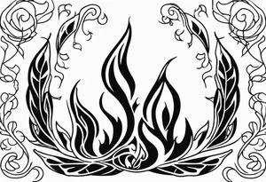 Flames tattoo idea