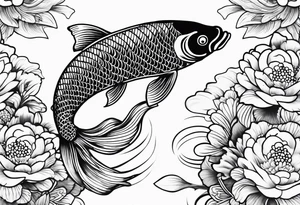 a koi fish tattoo idea