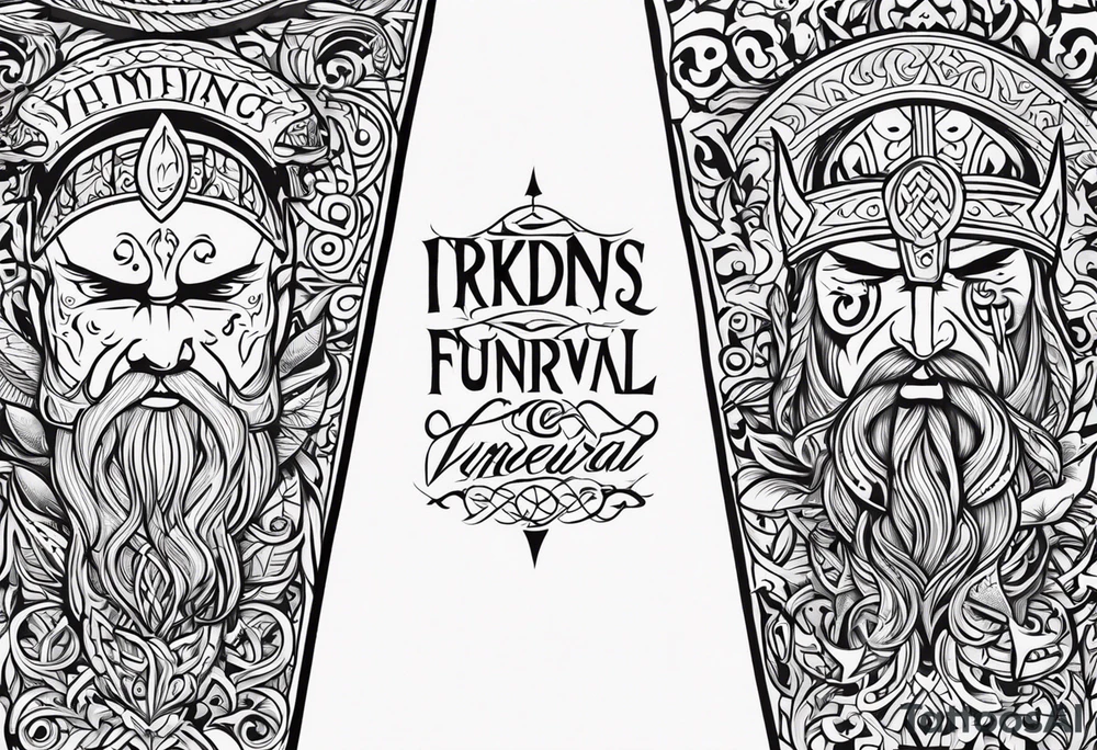 Viking funeral tattoo idea