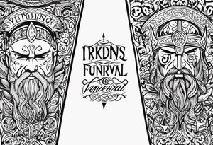 Viking funeral tattoo idea