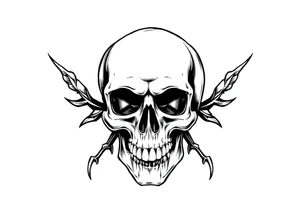 Gothic, skull tattoo idea