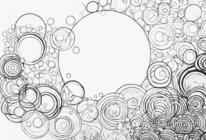 Circles and bubbles tattoo idea