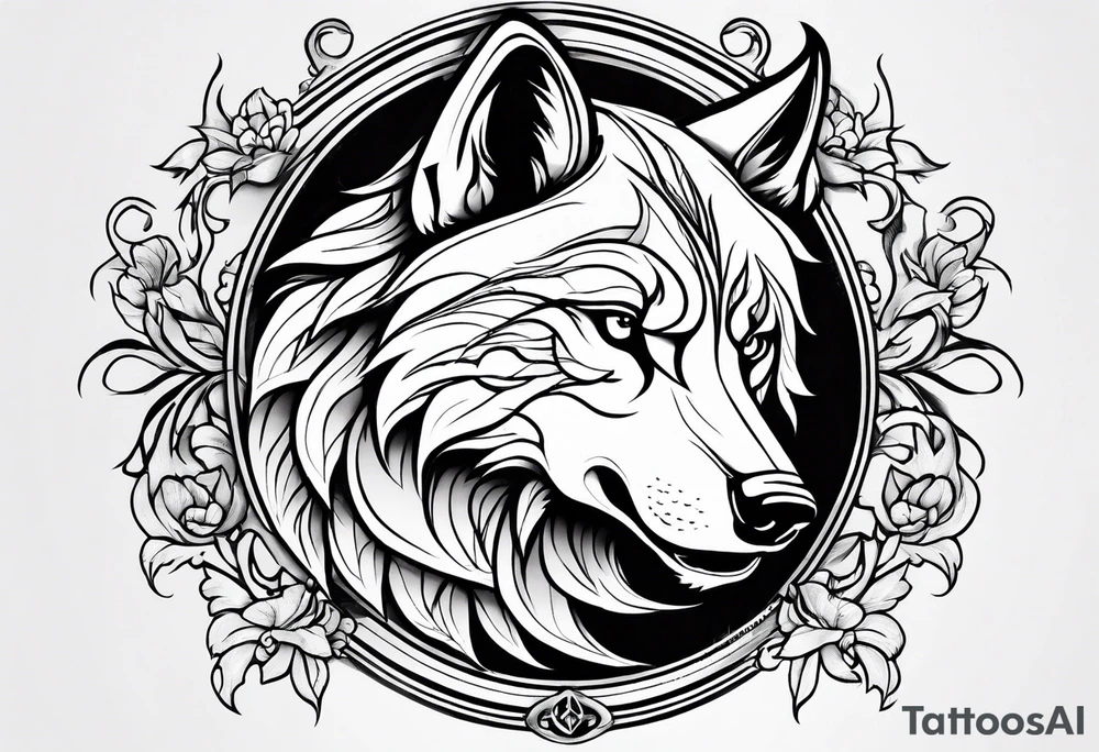 chimera wolf tattoo idea