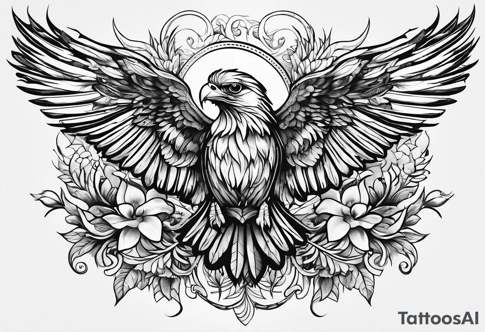 Weisse fliegende Taube tattoo idea