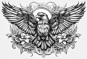 Weisse fliegende Taube tattoo idea