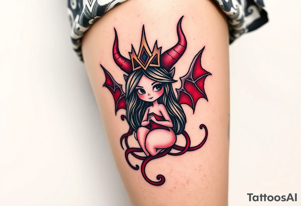 Queen of hell tattoo idea