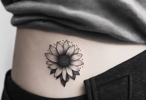 “Illustrate a tiny, delicate tattoo of a wildflower with fine details and minimalistic design, ideal for a subtle statement.” tattoo idea