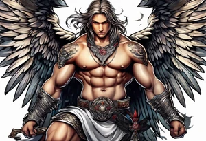 Warrior Angel tattoo idea