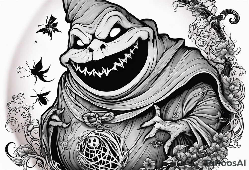 Oogie boogie with bugs tattoo idea