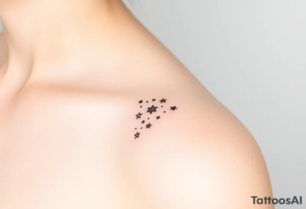 Cascade of stars tattoo idea
