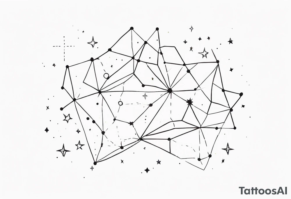 Constellation 🌌 with stars tattoo idea