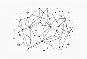 Constellation 🌌 with stars tattoo idea