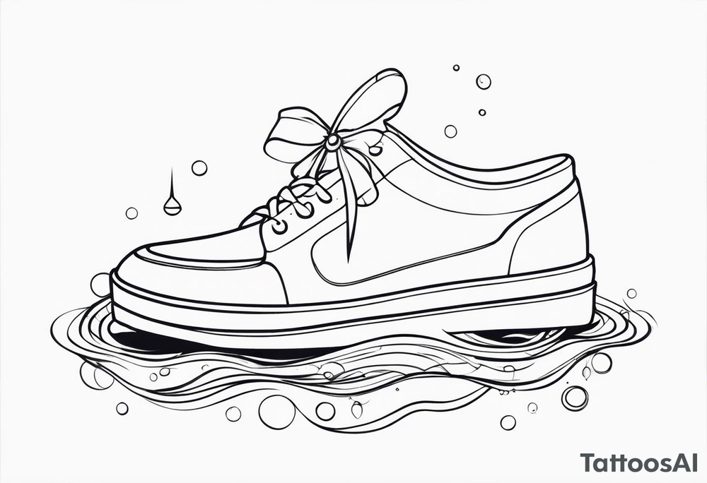 Sea themed foot tattoo tattoo idea