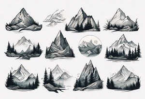 mountain landscape by weta digital tattoo idea