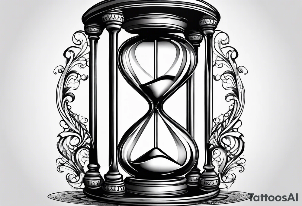 hourglass as an infinity symbol tattoo idea