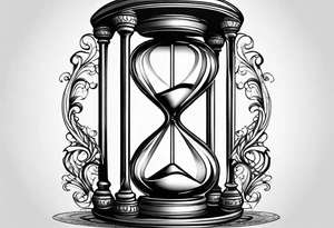 hourglass as an infinity symbol tattoo idea