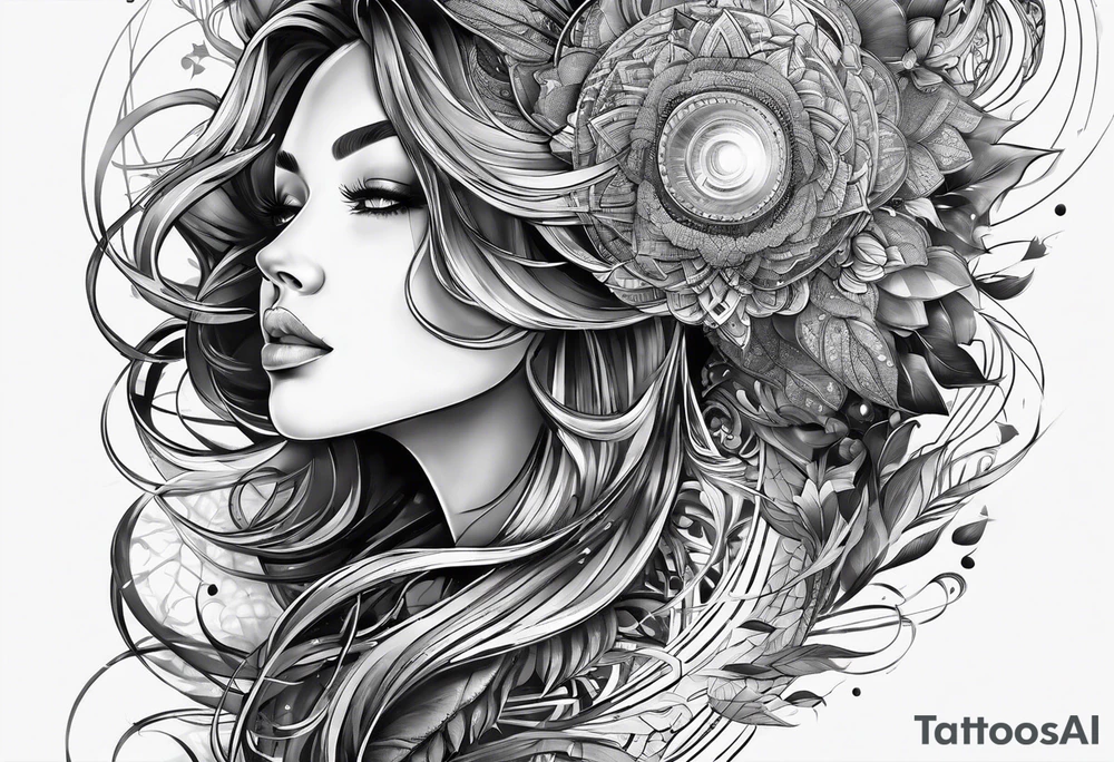 electromagnetic, diffraction phenomena, physics tattoo idea