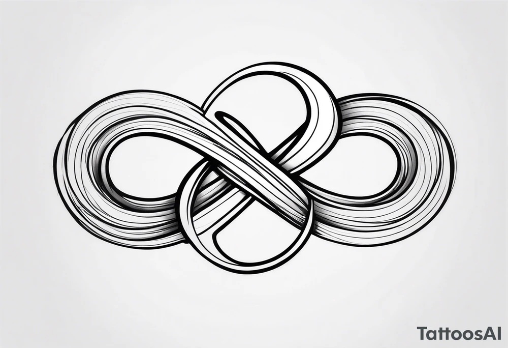 The phrase TB5 inside double infinity symbol tattoo idea The phrase TB5 inside double infinity symbol tattoo idea