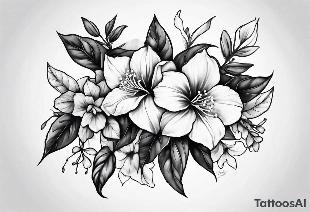 bouganvillea tattoo idea