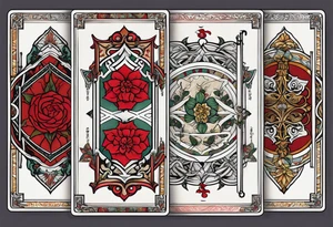 Three of bows wildwood tarot deck tattoo idea