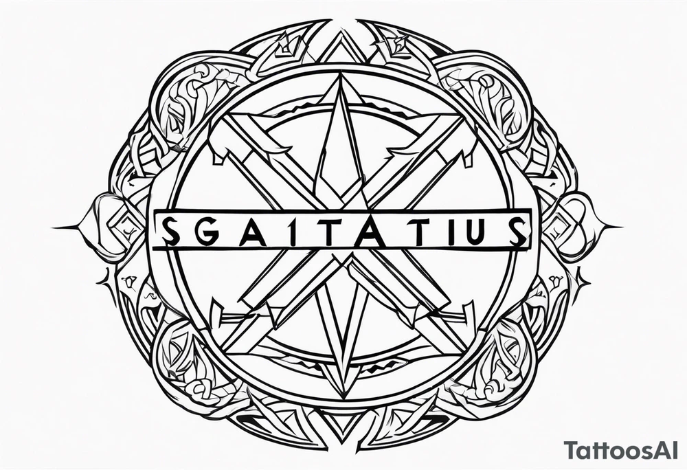 sagittarius, faith, strong, warrior, god, jesus, christ tattoo idea
