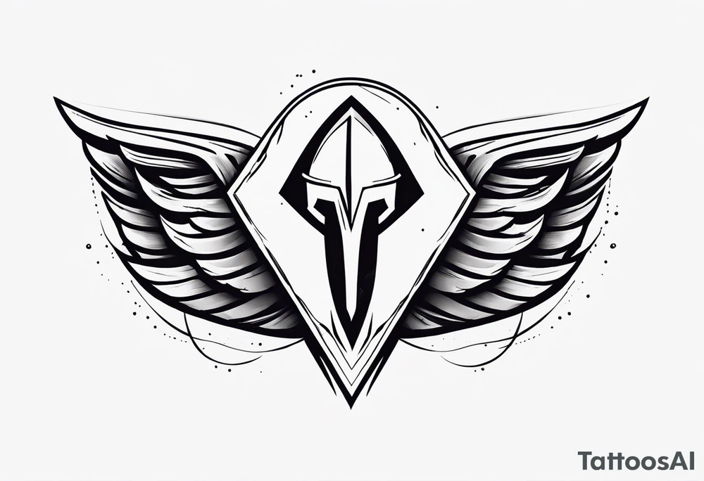 Ancient spartan symbol tattoo tattoo idea